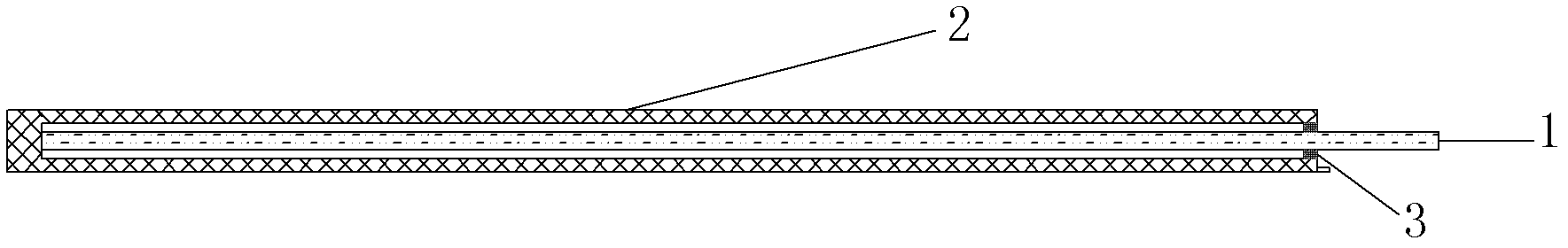 Zirconium boride based composite ceramic material thermocouple and preparation method thereof