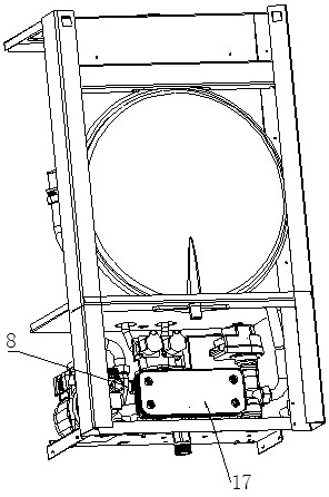 Atmospheric combustion low-nitrogen wall-hanging stove