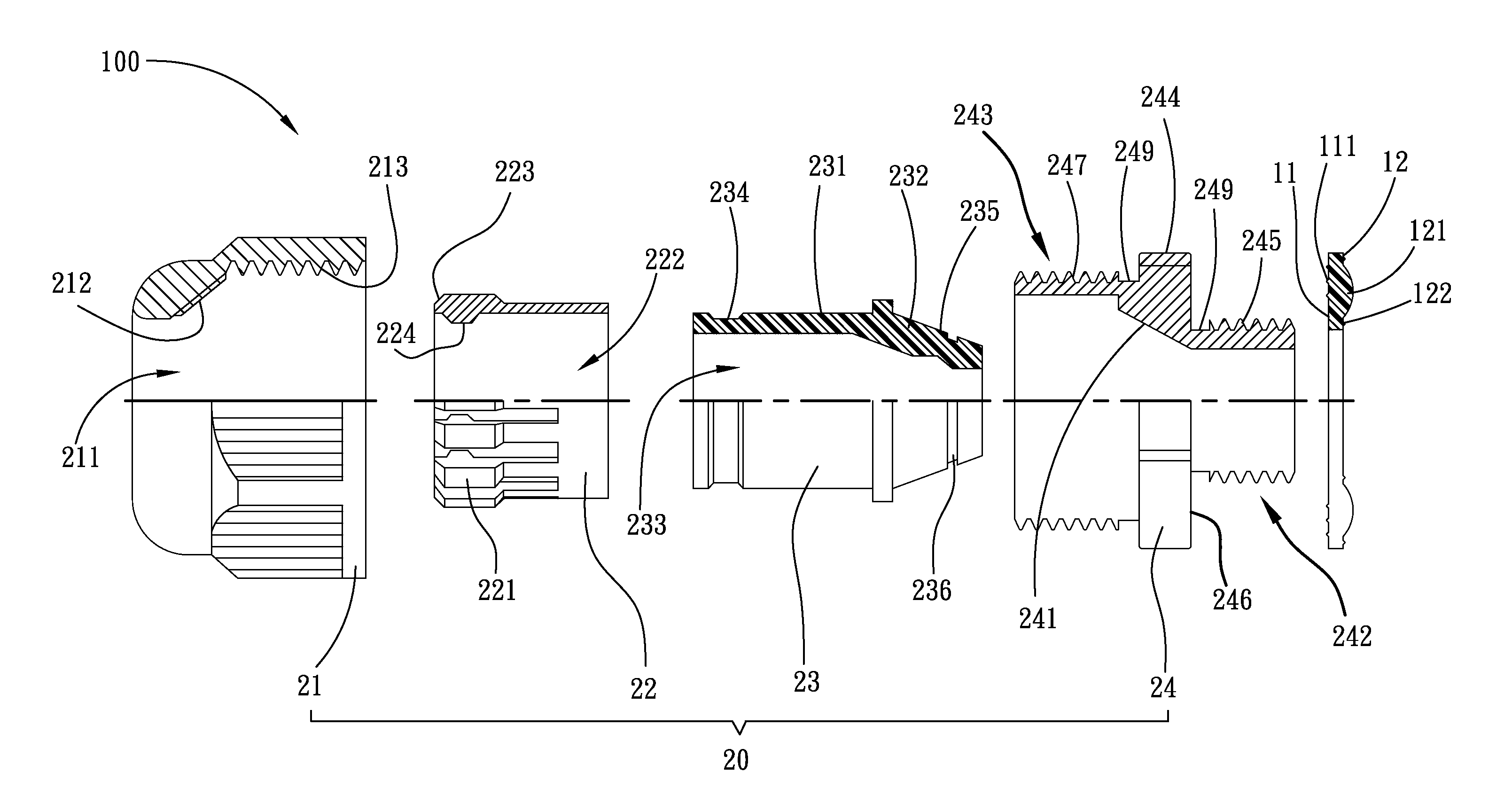 Cable gland and gasket ring assembly