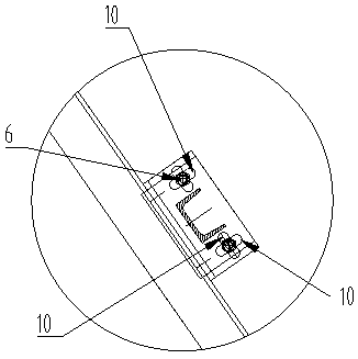 Structure for connecting upper and lower parts of escalator with truss through bolts