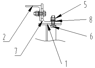 Structure for connecting upper and lower parts of escalator with truss through bolts