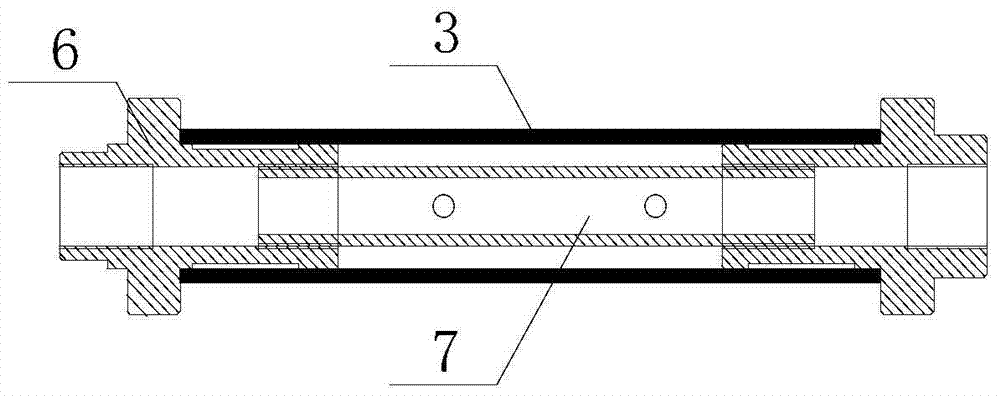 Surrounding rock mining damage range segmentation test system