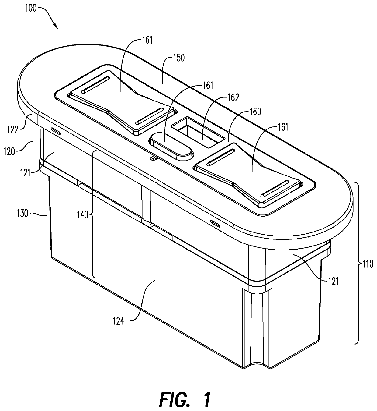 Supporting audio element with voice recognition for a furniture item