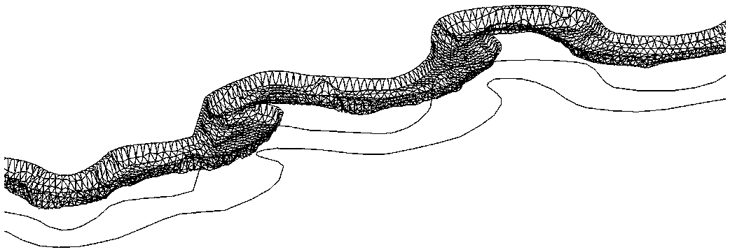 Rapid navigation channel model modeling method for 3D printing