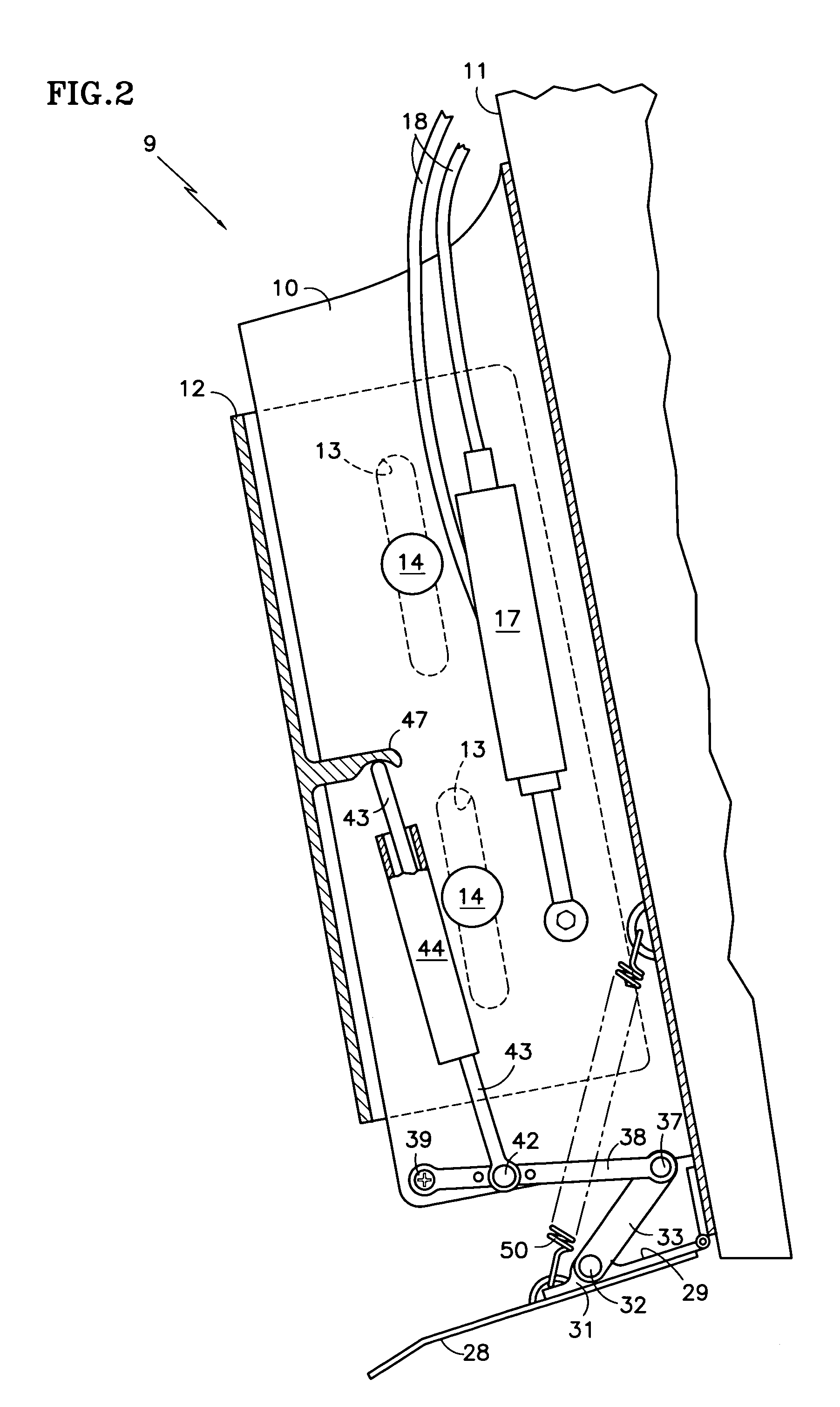 Jack plate operated trim for power boats