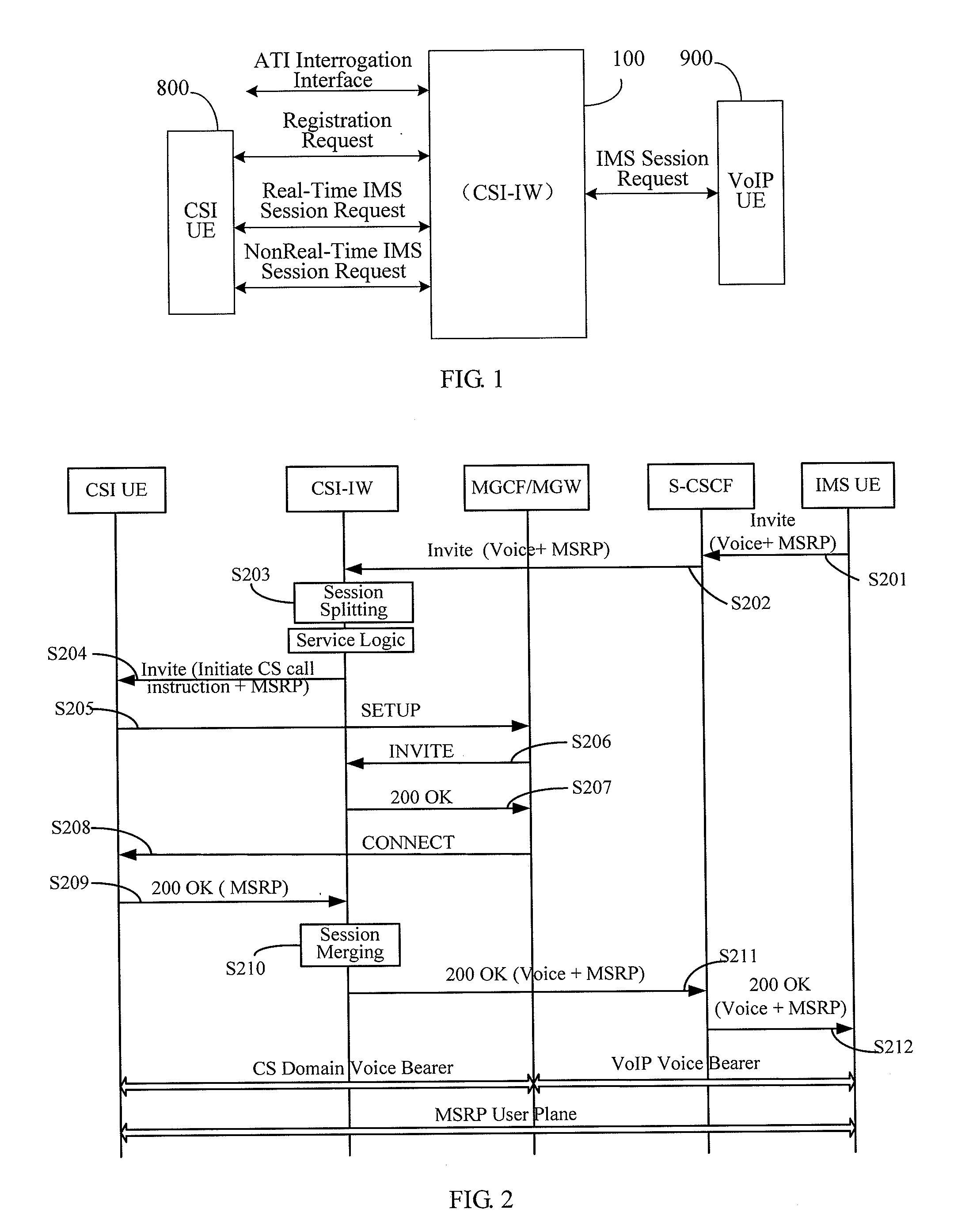 Interworking network element, interworking system between the csi terminal and the IMS terminal and the method thereof