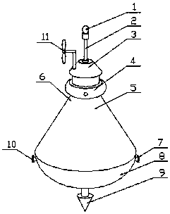 Floating-type navigation mark with tidal power generation function