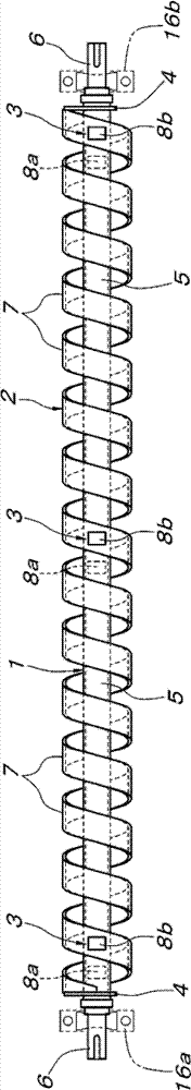 Screw rod for pushing trolley