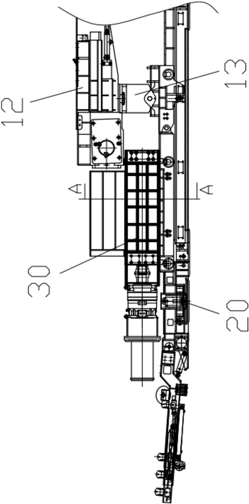 Gate roadway loader raw coal transporting and crushing system for underground coal mining