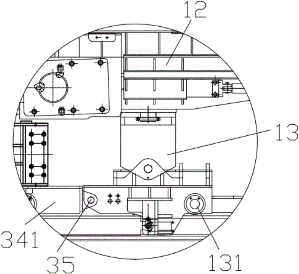 Gate roadway loader raw coal transporting and crushing system for underground coal mining