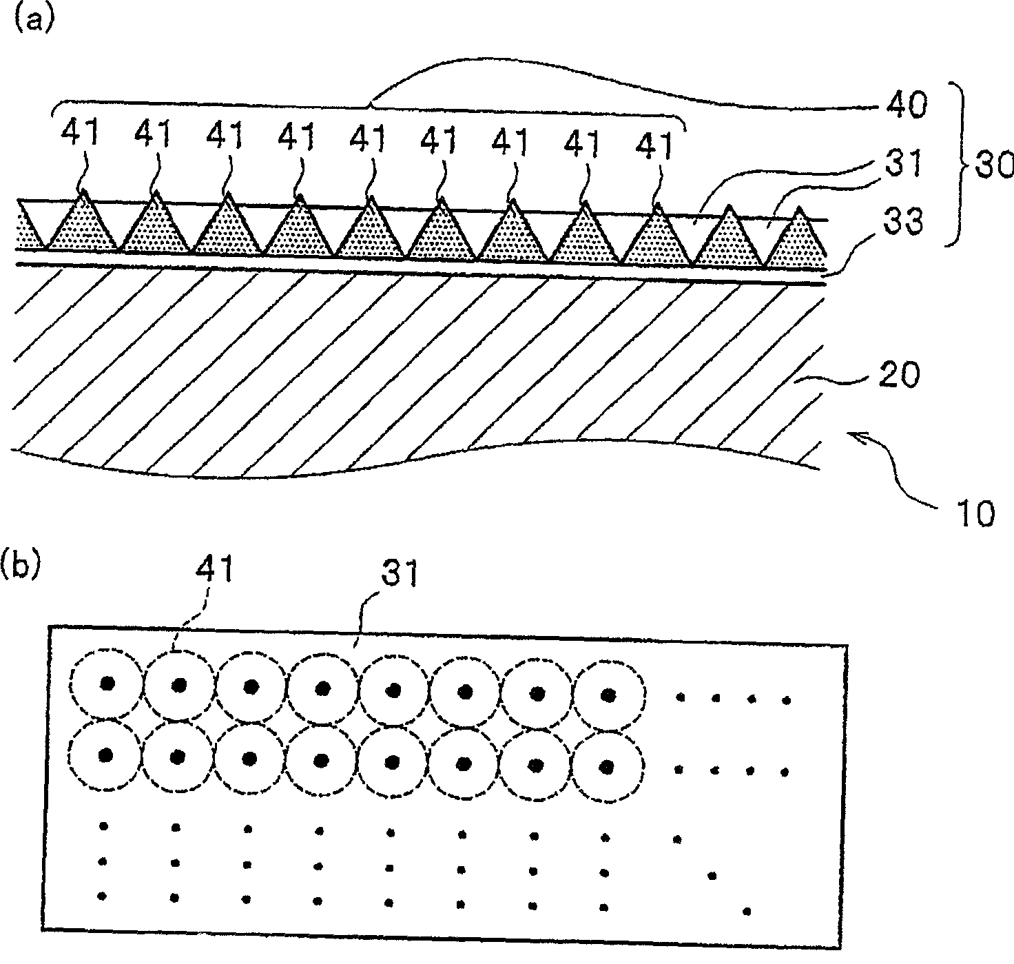 Waterdrop slidable surface structure