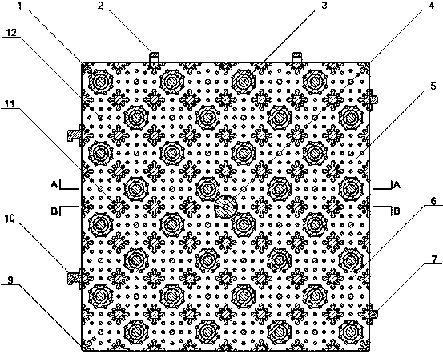 Four-season skiing pad with rolling balls