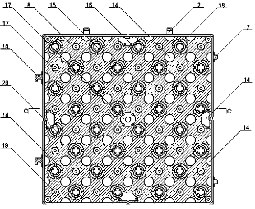 Four-season skiing pad with rolling balls