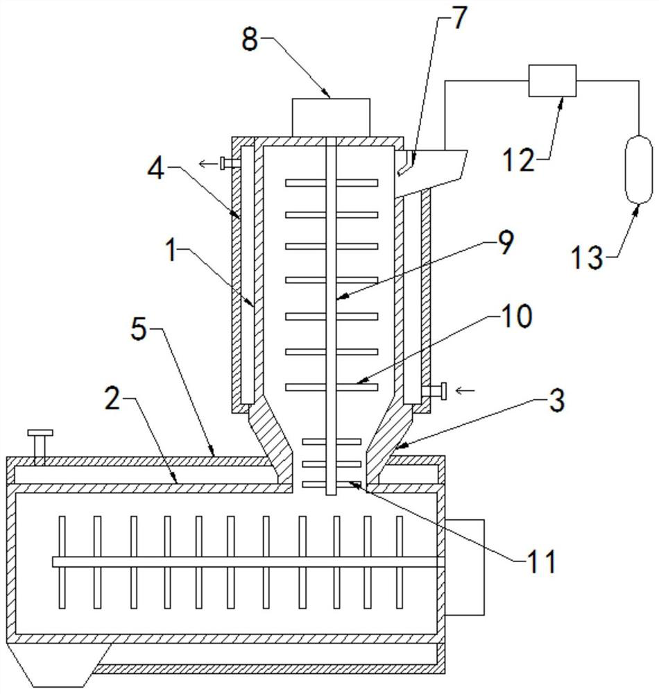 Method for drying slurry by using bipolar film evaporator