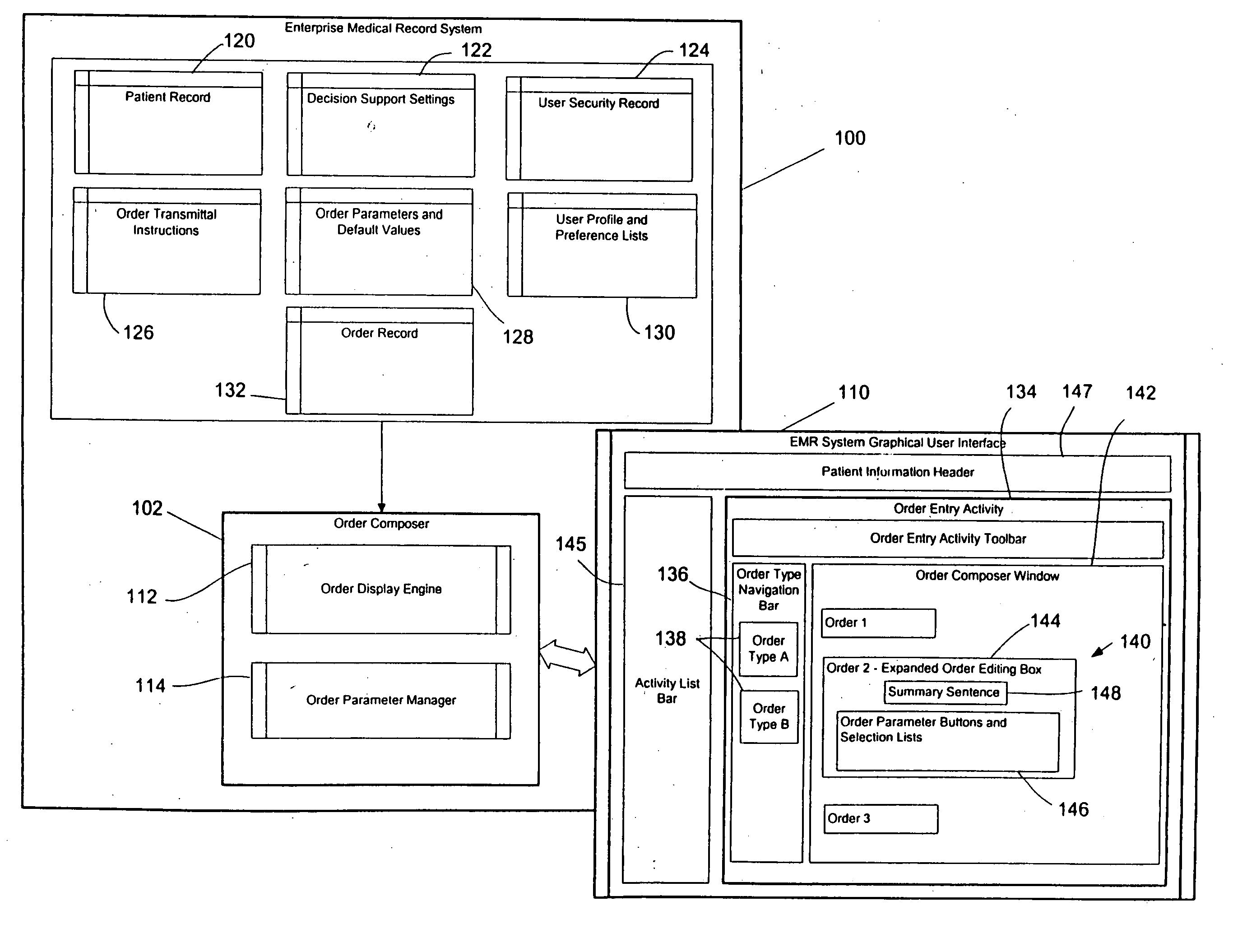 Electronic system for collecting and automatically populating clinical order information in an acute care setting