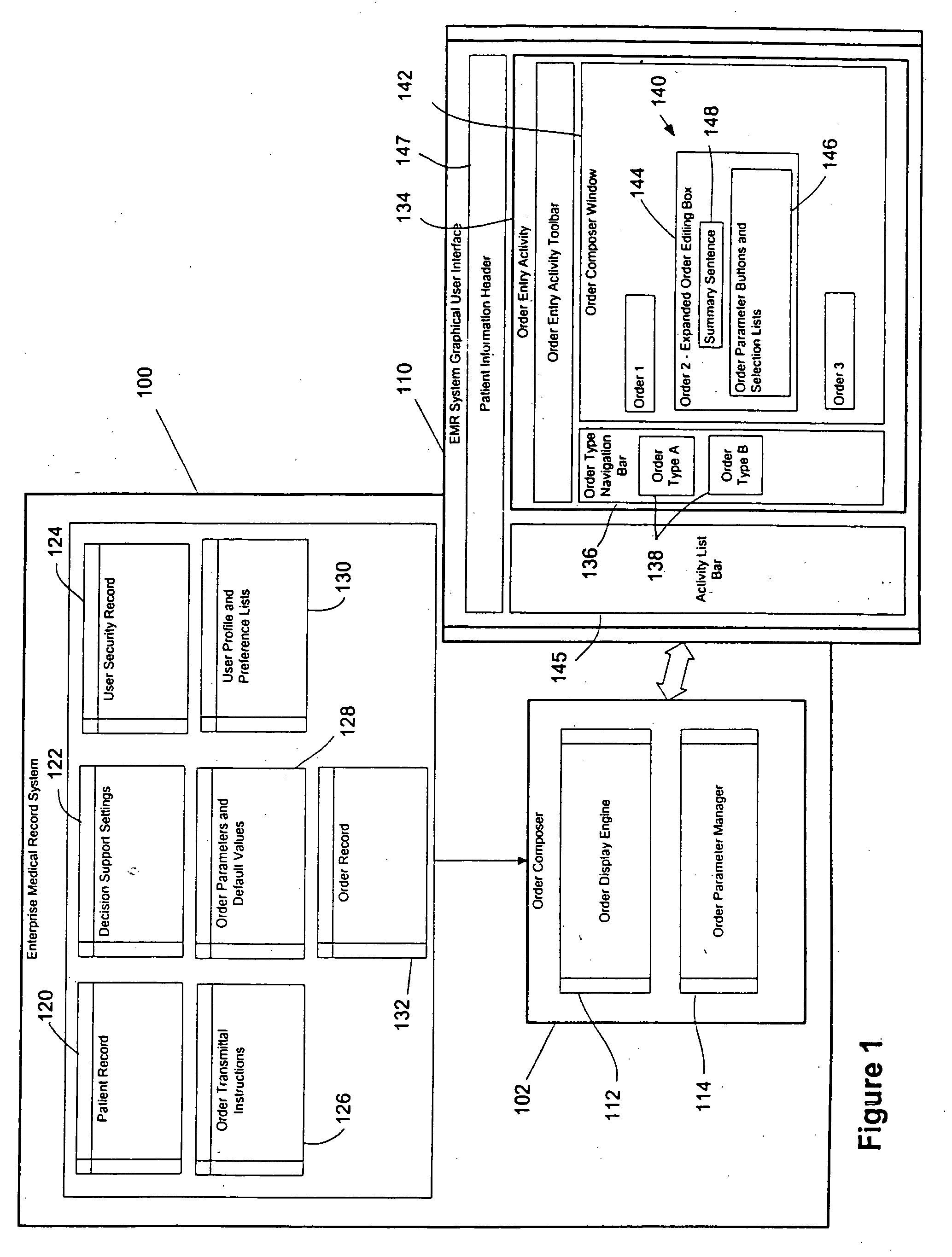 Electronic system for collecting and automatically populating clinical order information in an acute care setting