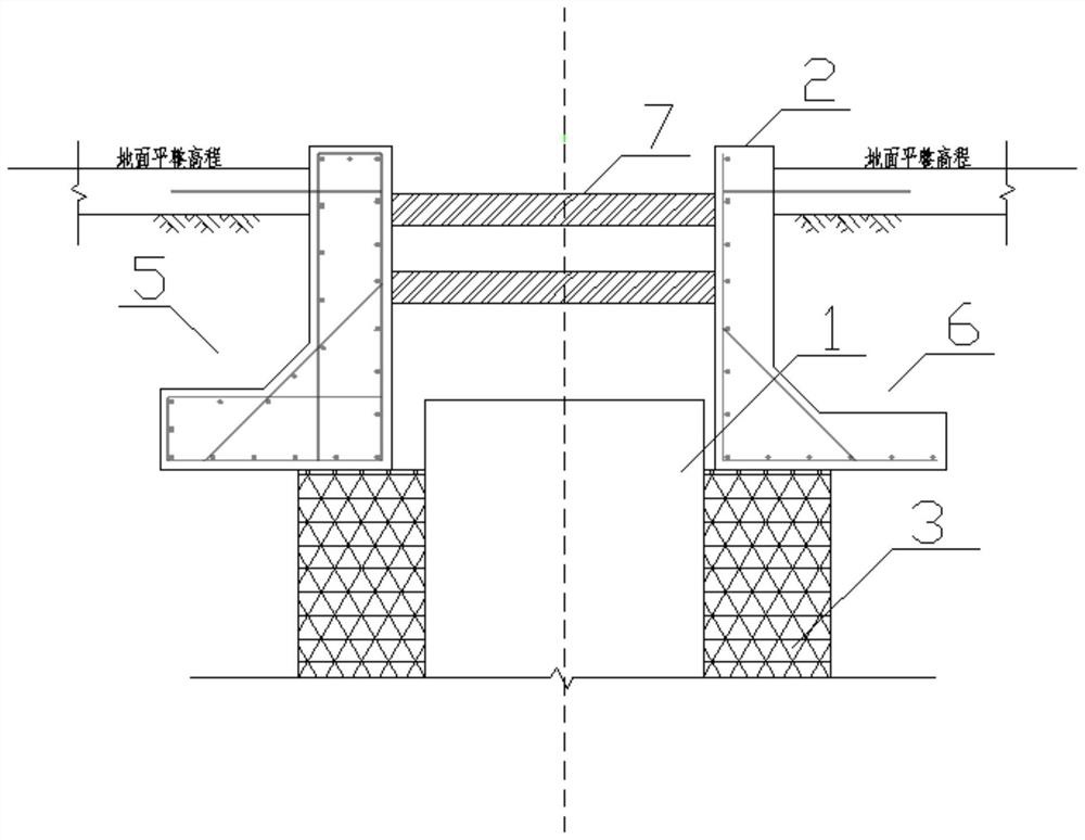 Pre-reinforcement structure for construction of underground diaphragm wall in alluvial layer and construction method