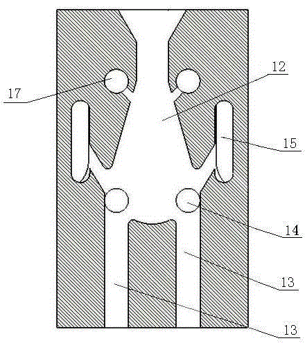 Flow distributing type hydraulic oscillation circumferential impactor