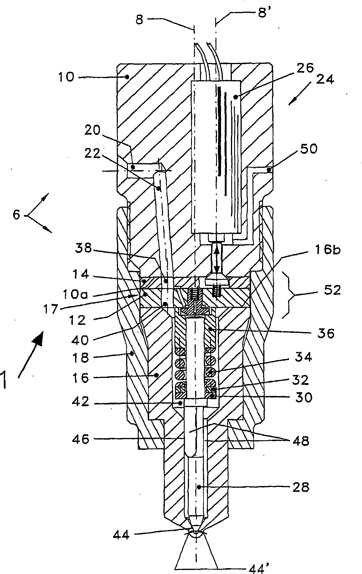 Fuel injection valve for internal combustion engines