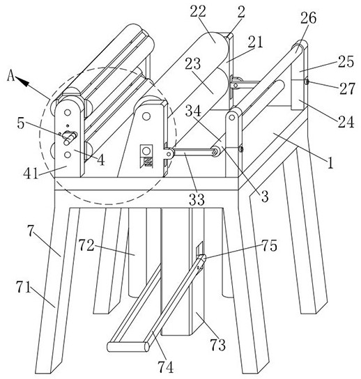 Guide device for copper foil production