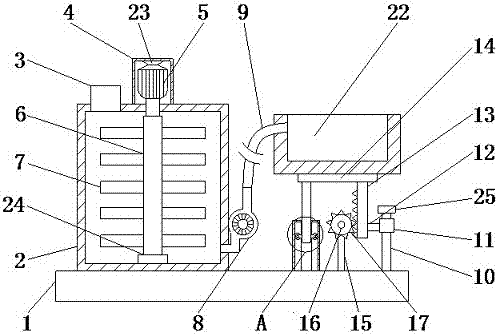 Feeding device for breeding livestock