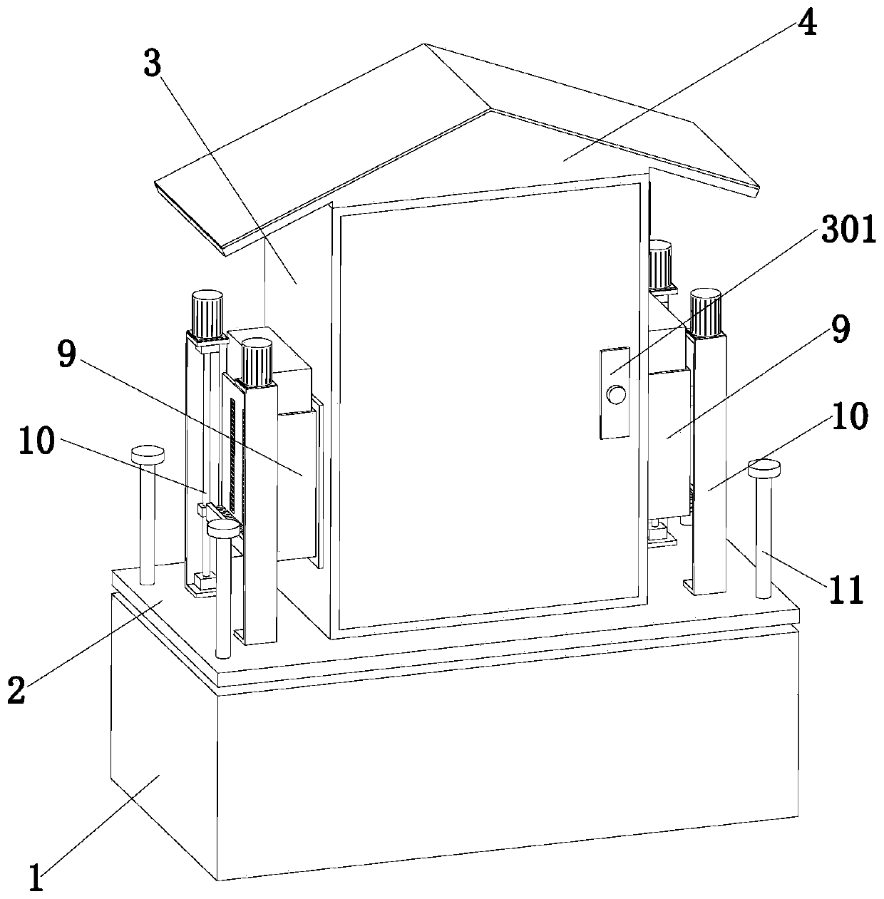 Heat dissipation electrical cabinet with electric automatic control function