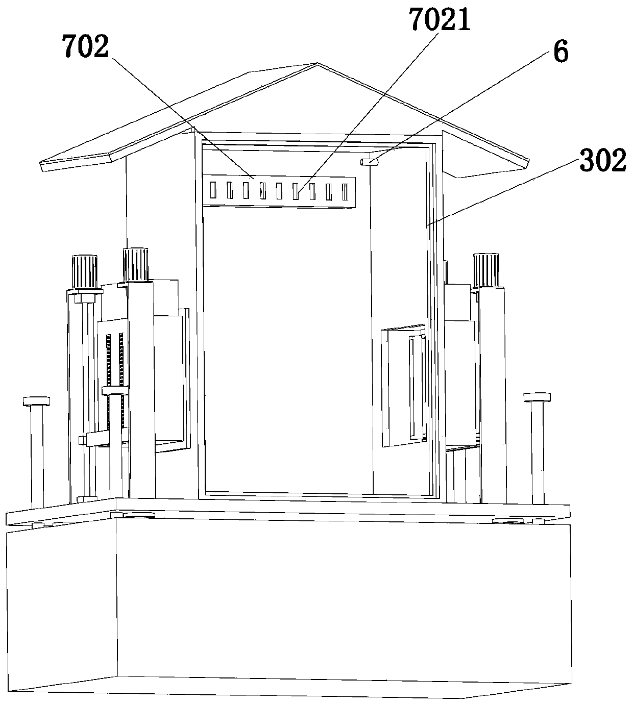 Heat dissipation electrical cabinet with electric automatic control function