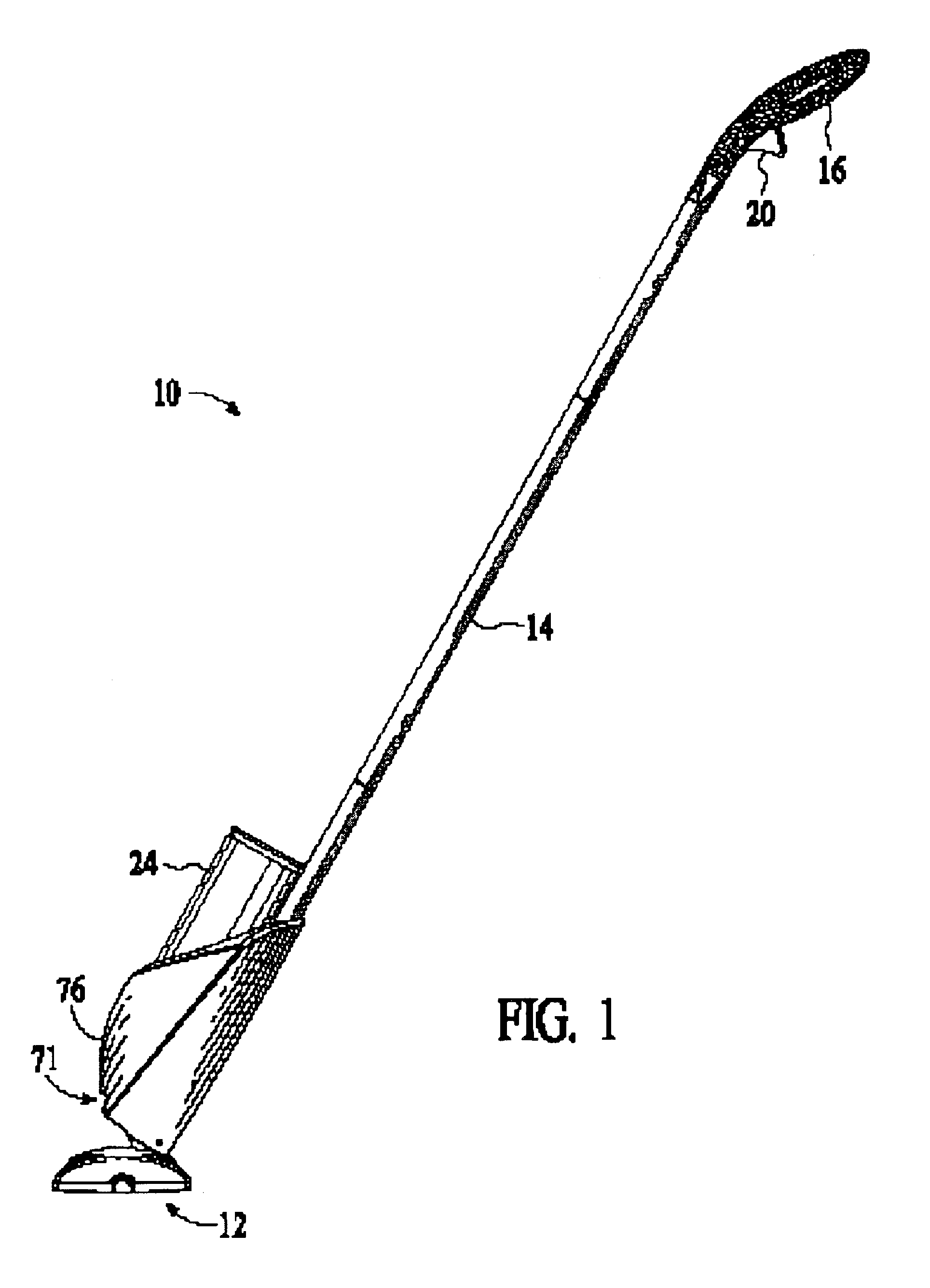 Cleaning implement with interchangeable tool heads