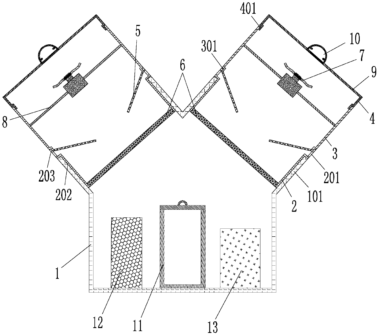 Mosquito-trapping and mosquito-killing lamp