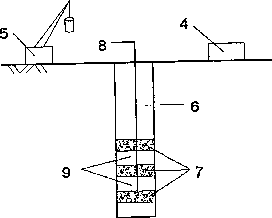 High vacuum well-points dewatering groundwork treatment method by shallow ramming compaction and deep blasting compaction