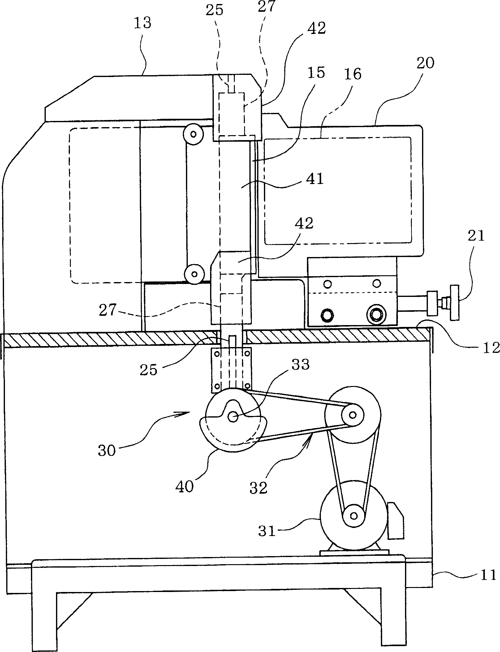 Meat-foot slicing machine