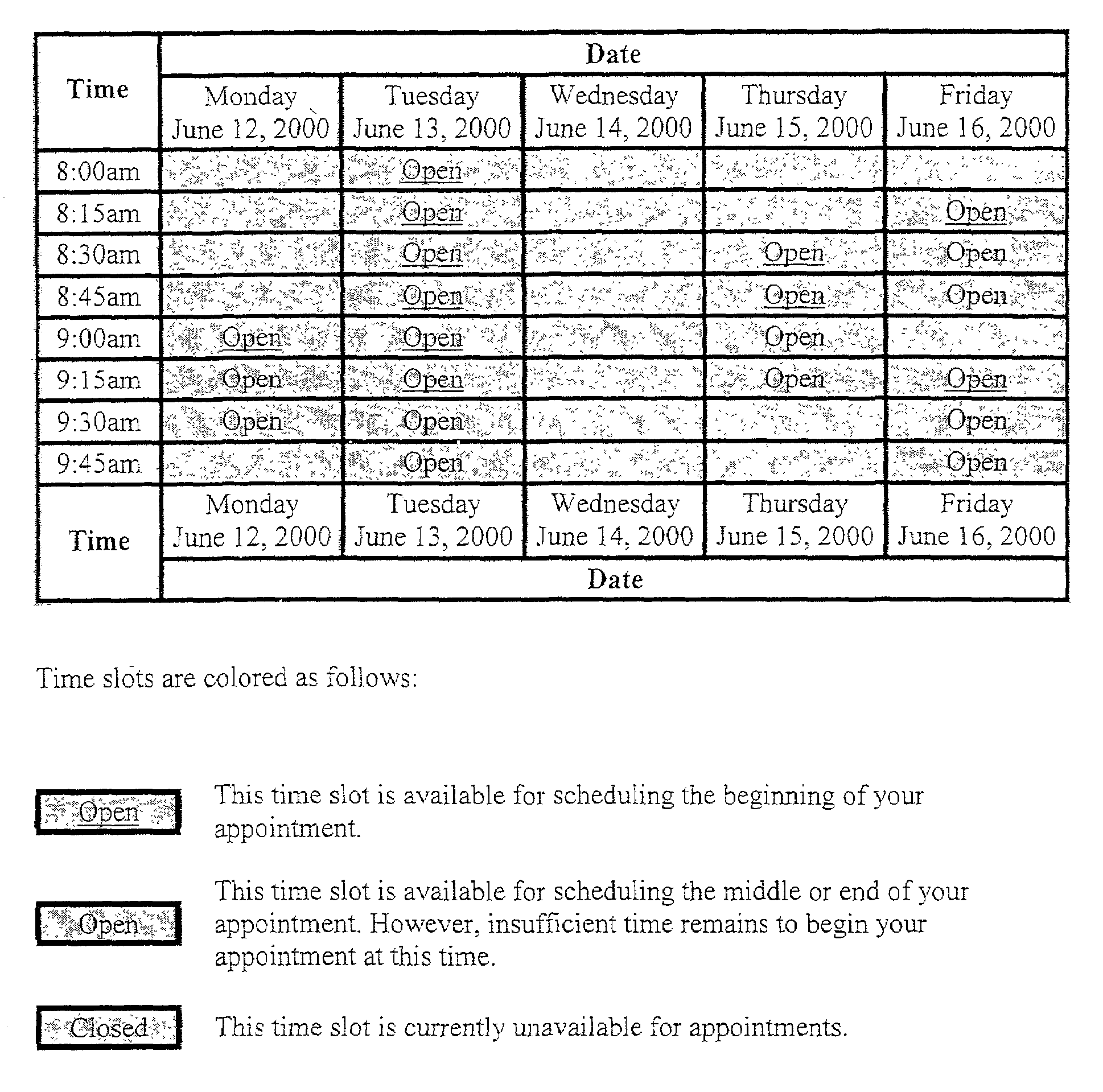 Customer driven, sponsor controlled network-based graphical scheduling system and method