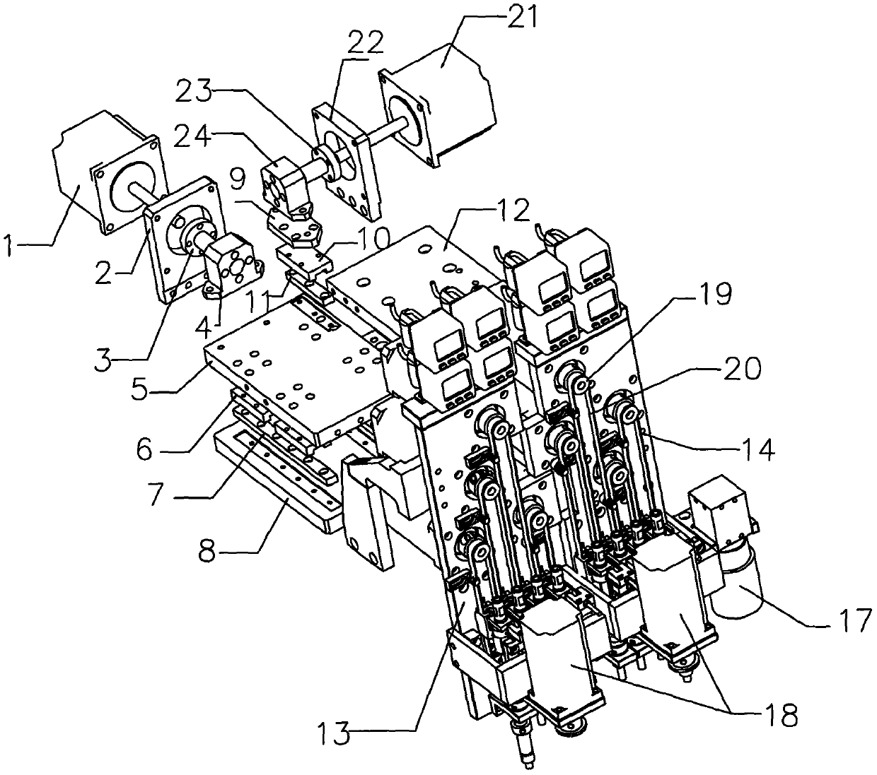 Circuit board positioning device and mounting method of LED placement machine