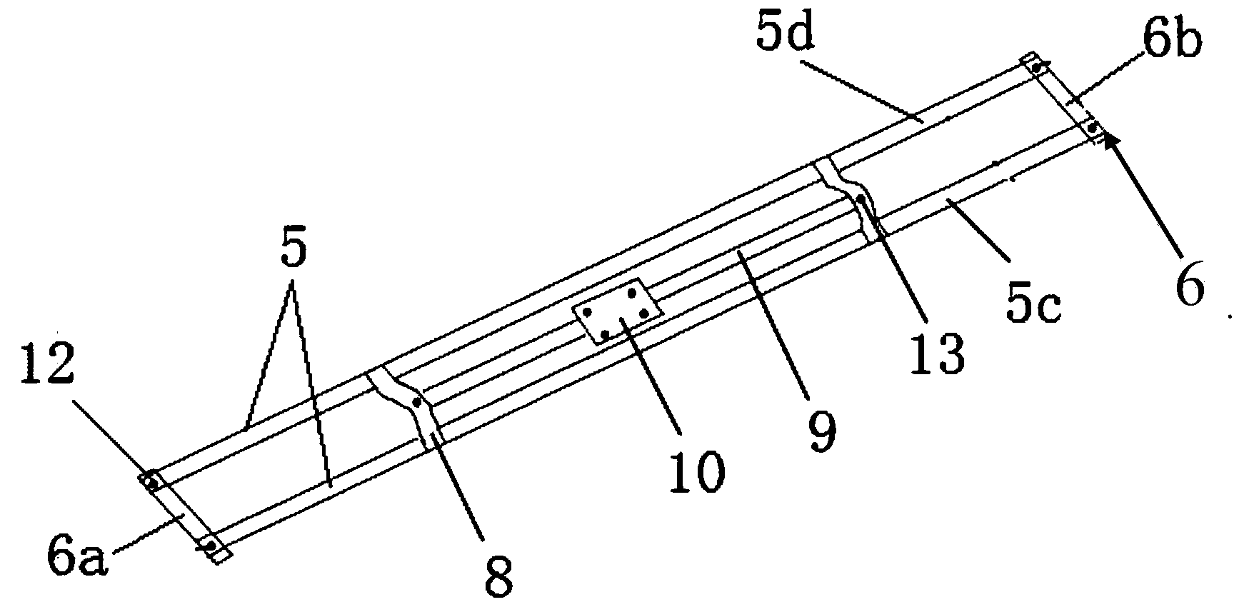 Non-contact solar cell panel cleaning device