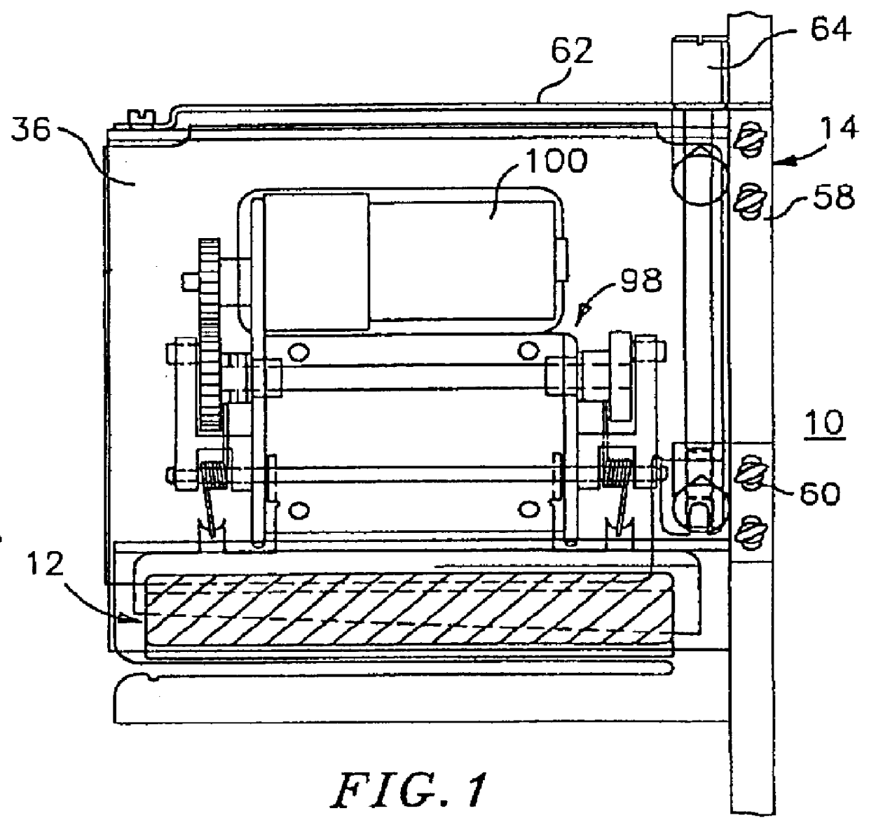 Linerless label media cutting mechanism