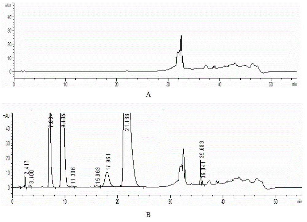 Detection method for relative substances in compound aminophenazone and barbital injection