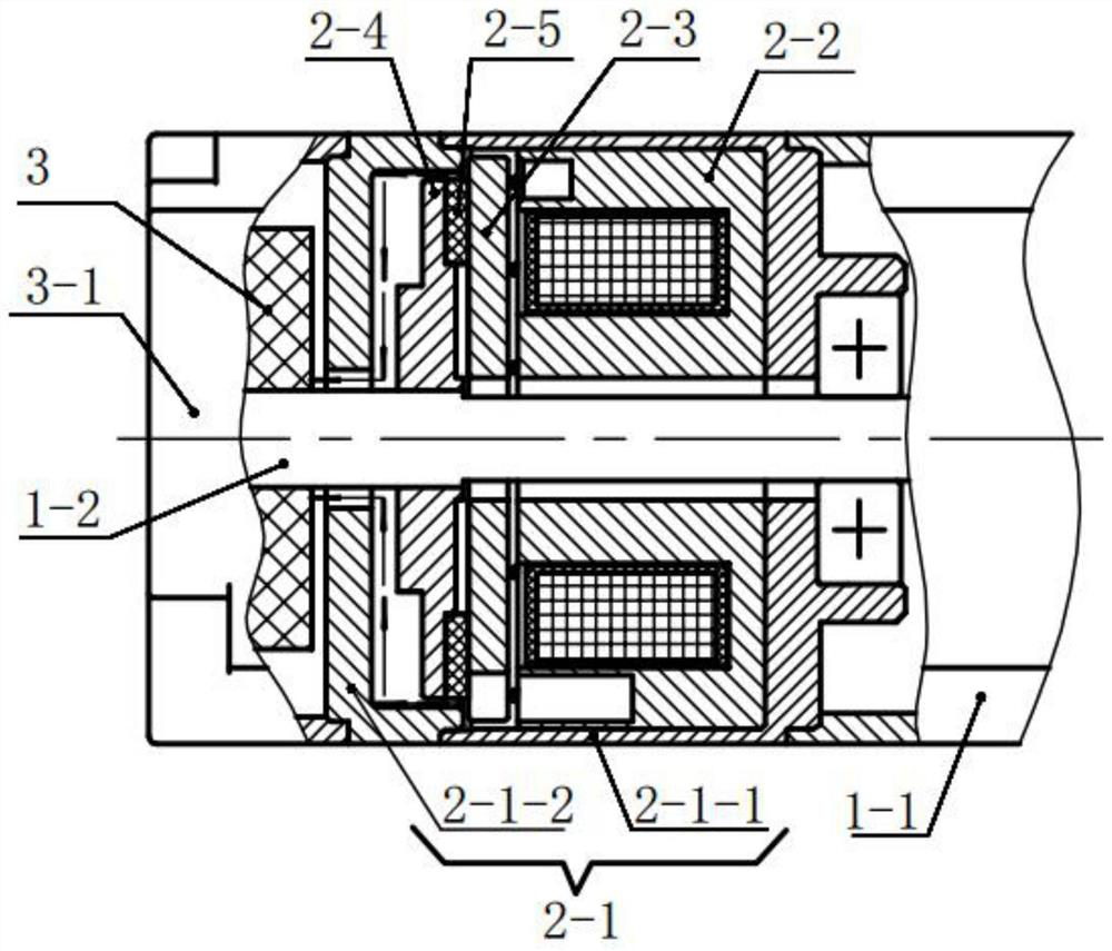 A split brake and motor