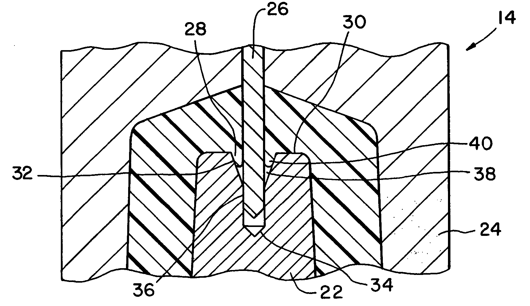 Mold flash trap, process using and parts made thereby