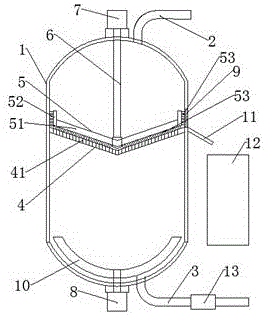 Domestic sewage treatment device