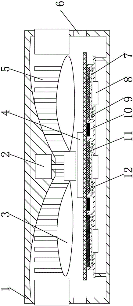 High-power LED lamp cooling device