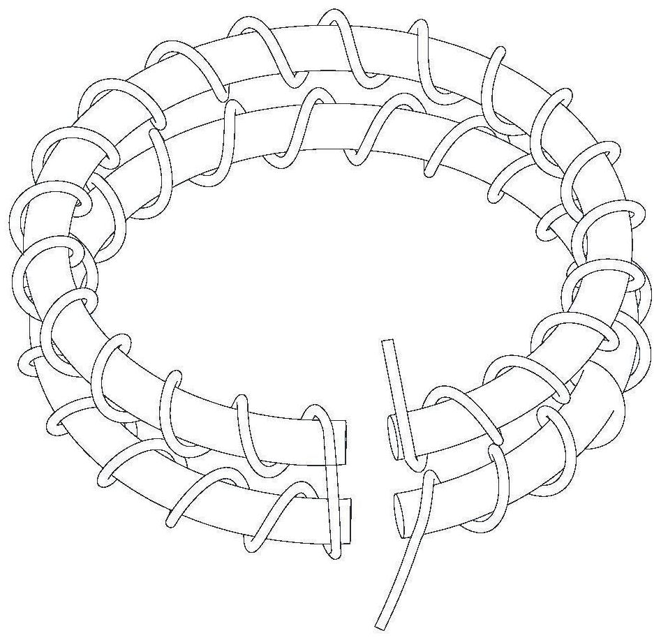 Combined Rogowski coil current sensor capable of reducing stray electric field interference