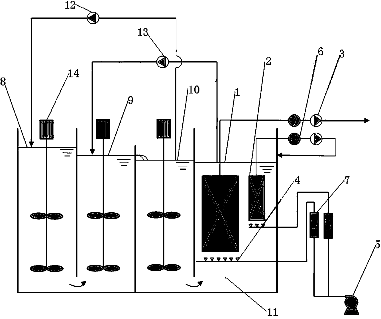 A method and device for enhancing biological phosphorus removal