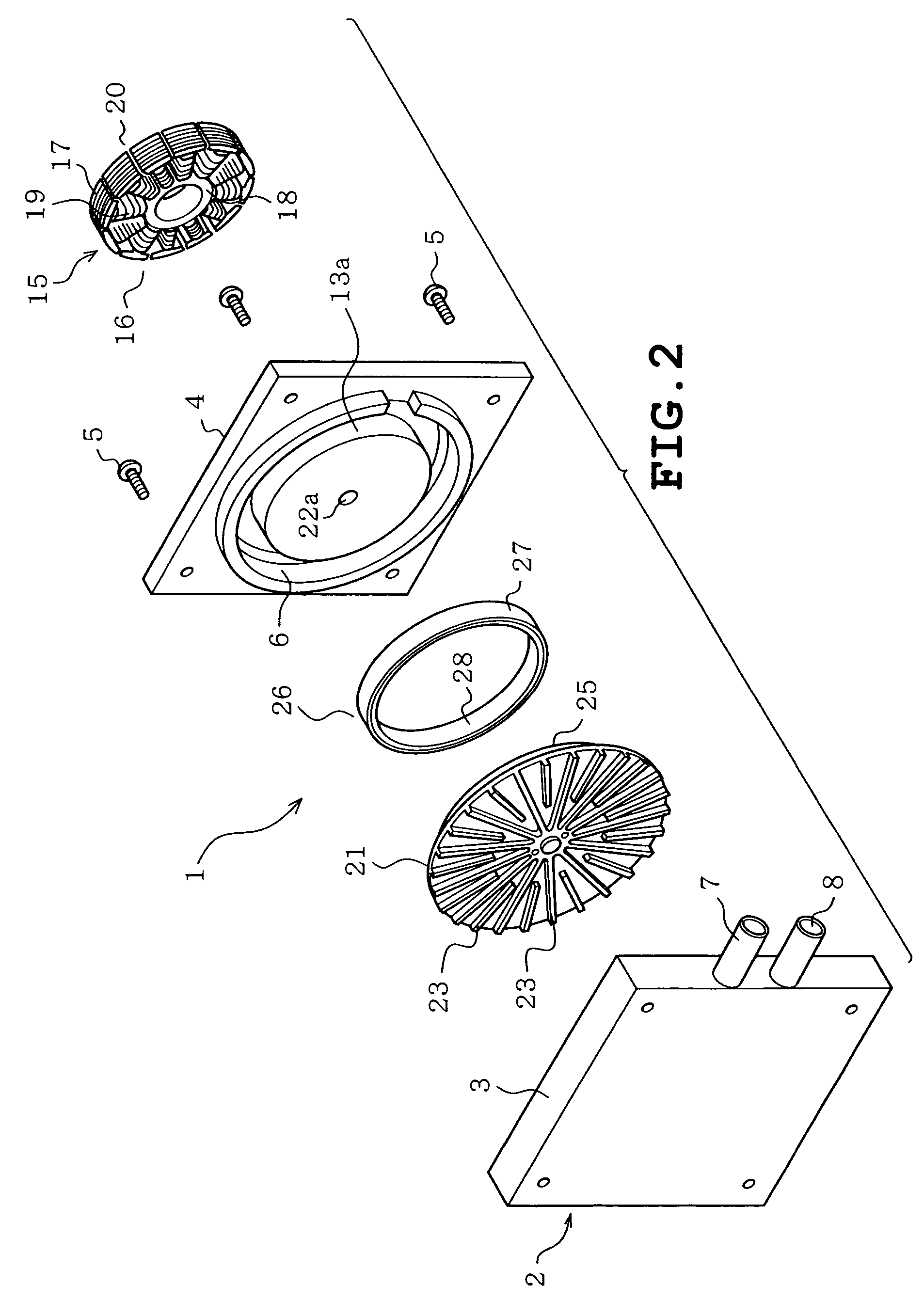 Fluid pump, cooling apparatus and electrical appliance