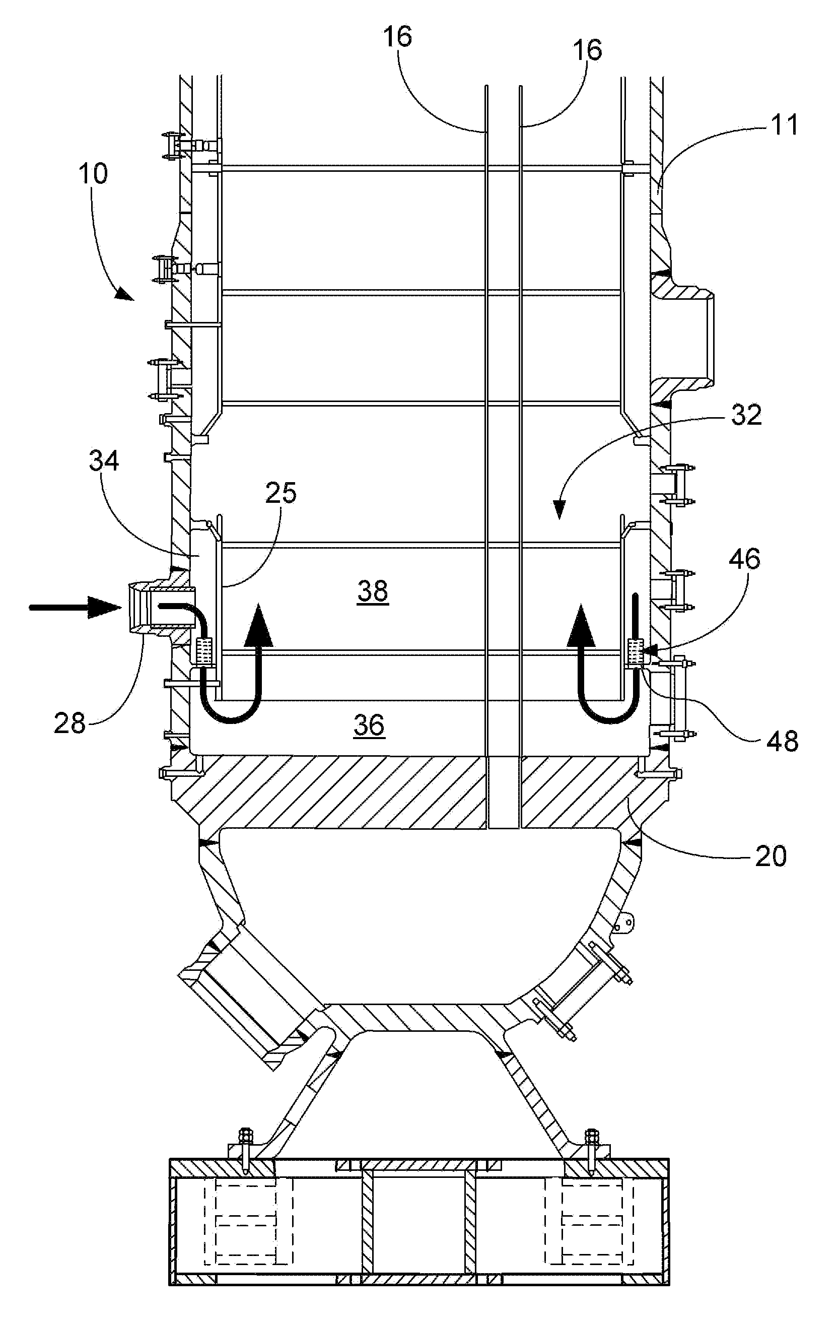 Feedwater debris trap