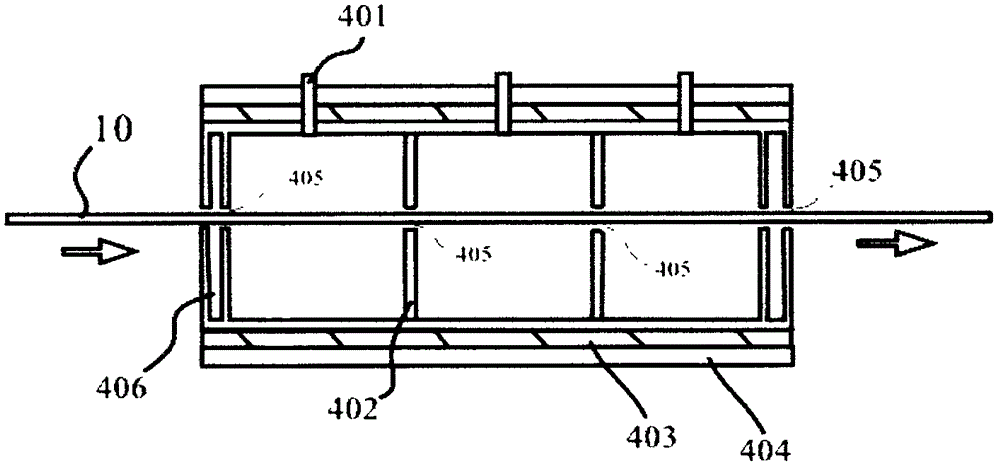 Coating method of composite toughened slender rod