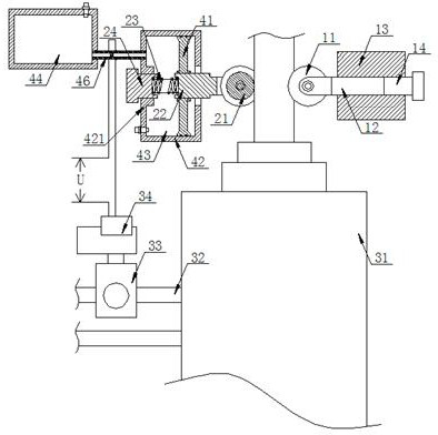 A method for automatic control of cooling water flow rate in copper rod up-drawing continuous casting