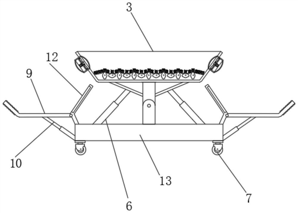 Soybean straw sun-curing device for agricultural production