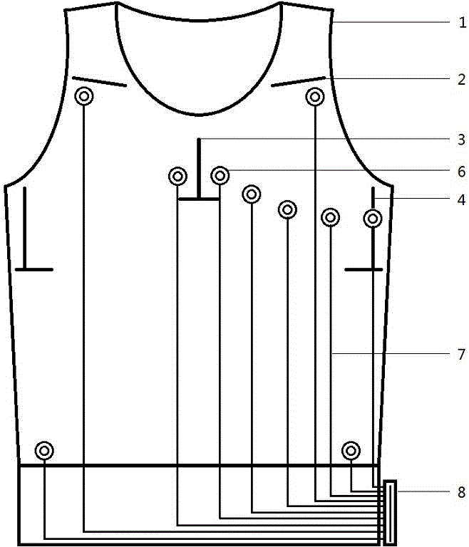 Elastic straightjacket capable of assisting positioning and securing electrocardiogram electrodes