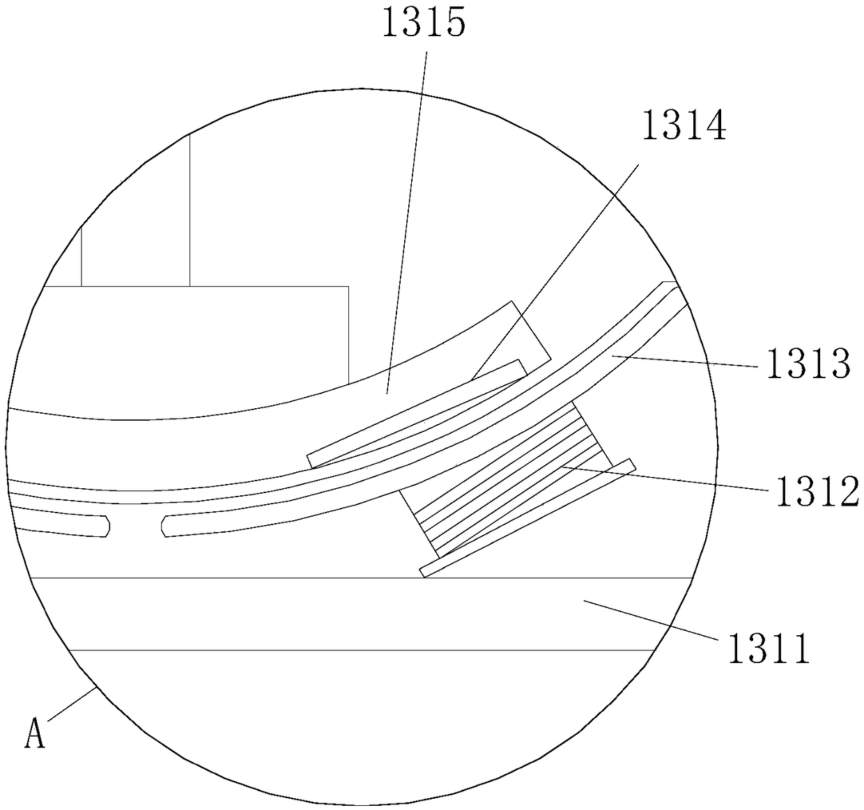 Deep contaminant-releasing cleaning device for gaps of analog type quartz electronic wrist watch adopting metal wrist strap