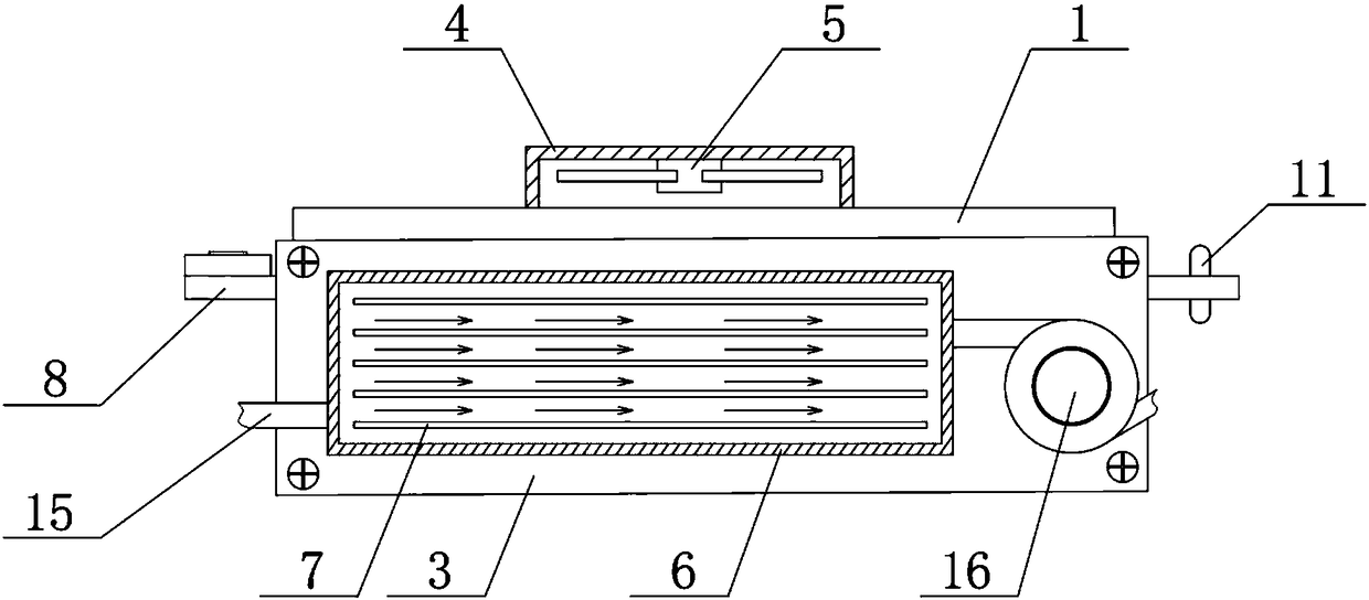 Automobile engine heat dissipation device